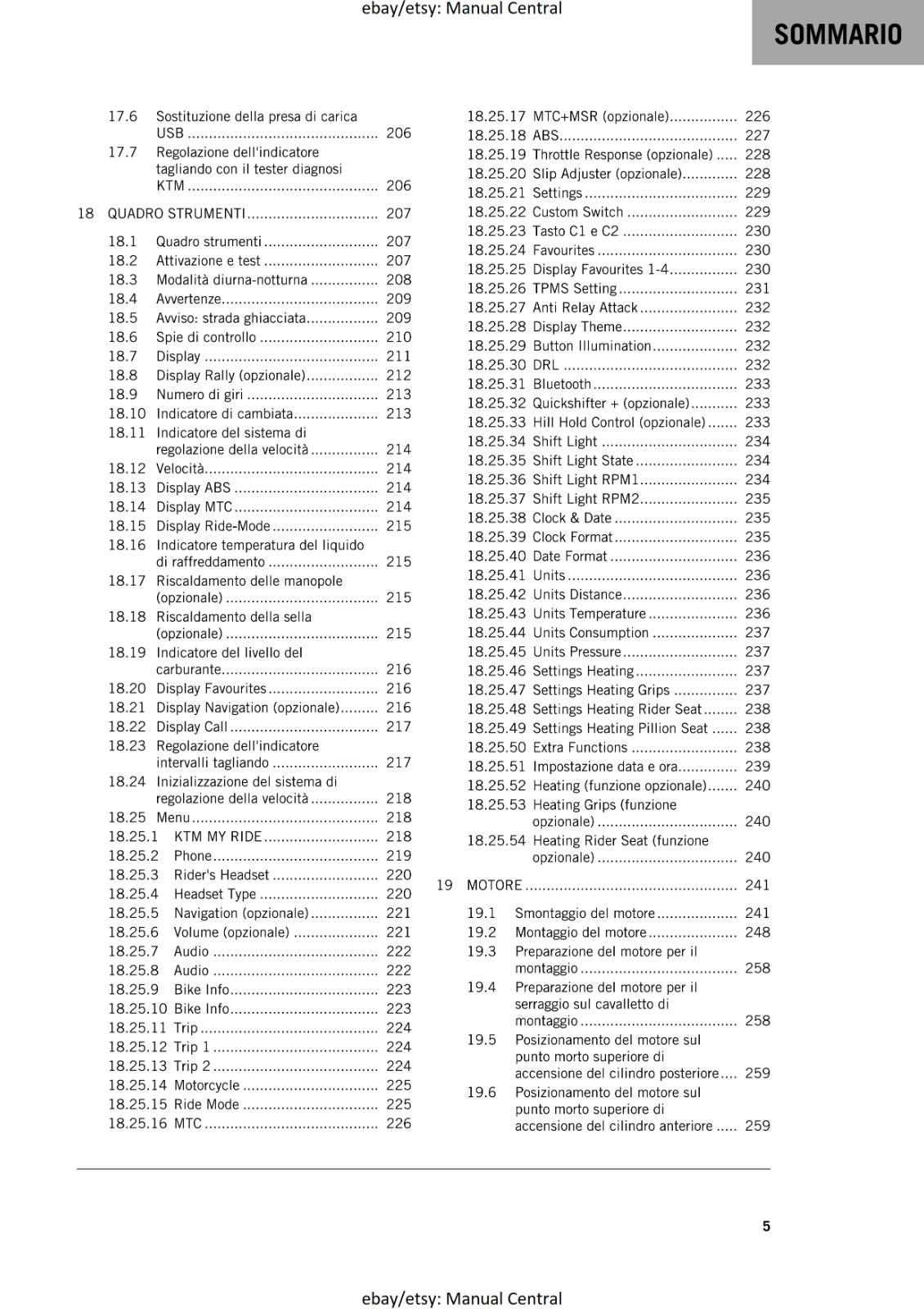 ITALIAN LANGUAGE - KTM 2021 - 1290 SUPER ADVENTURE R - MANUALE DI RIPARAZIONE