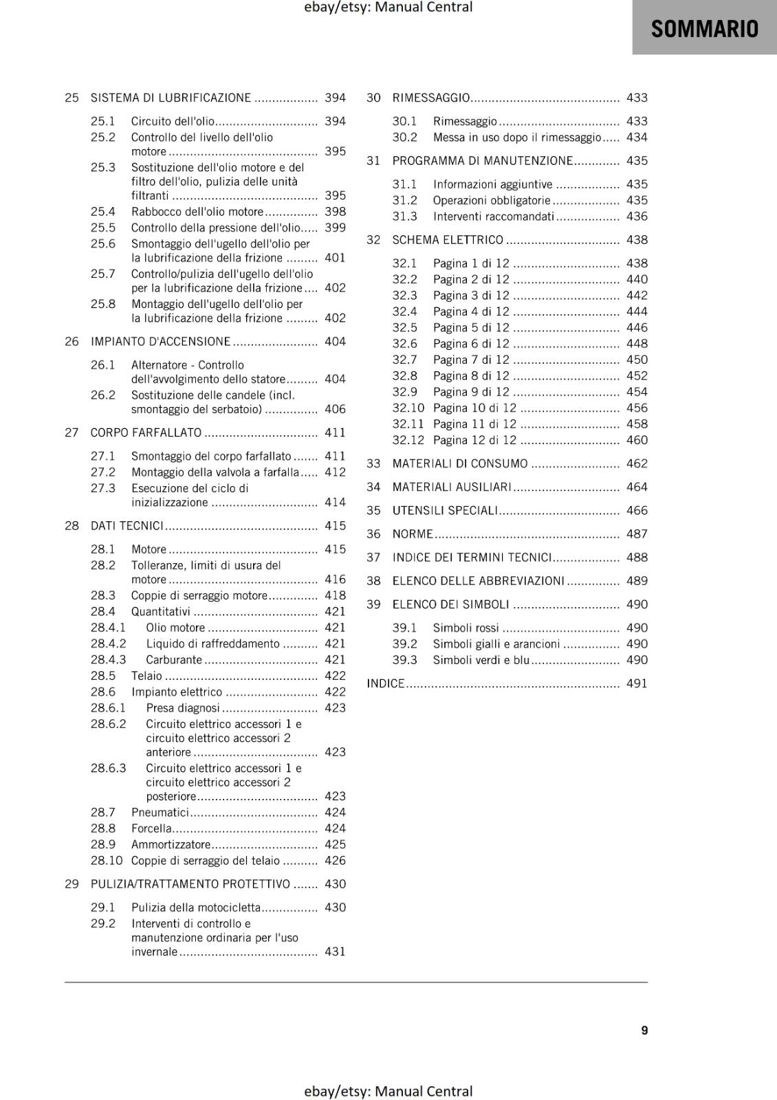 ITALIAN LANGUAGE - KTM 2021 - 1290 SUPER ADVENTURE R - MANUALE DI RIPARAZIONE