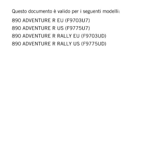 ITALIAN LANGUAGE - KTM 2021 - 890 ADVENTURE R RALLY - MANUALE DI RIPARAZIONE