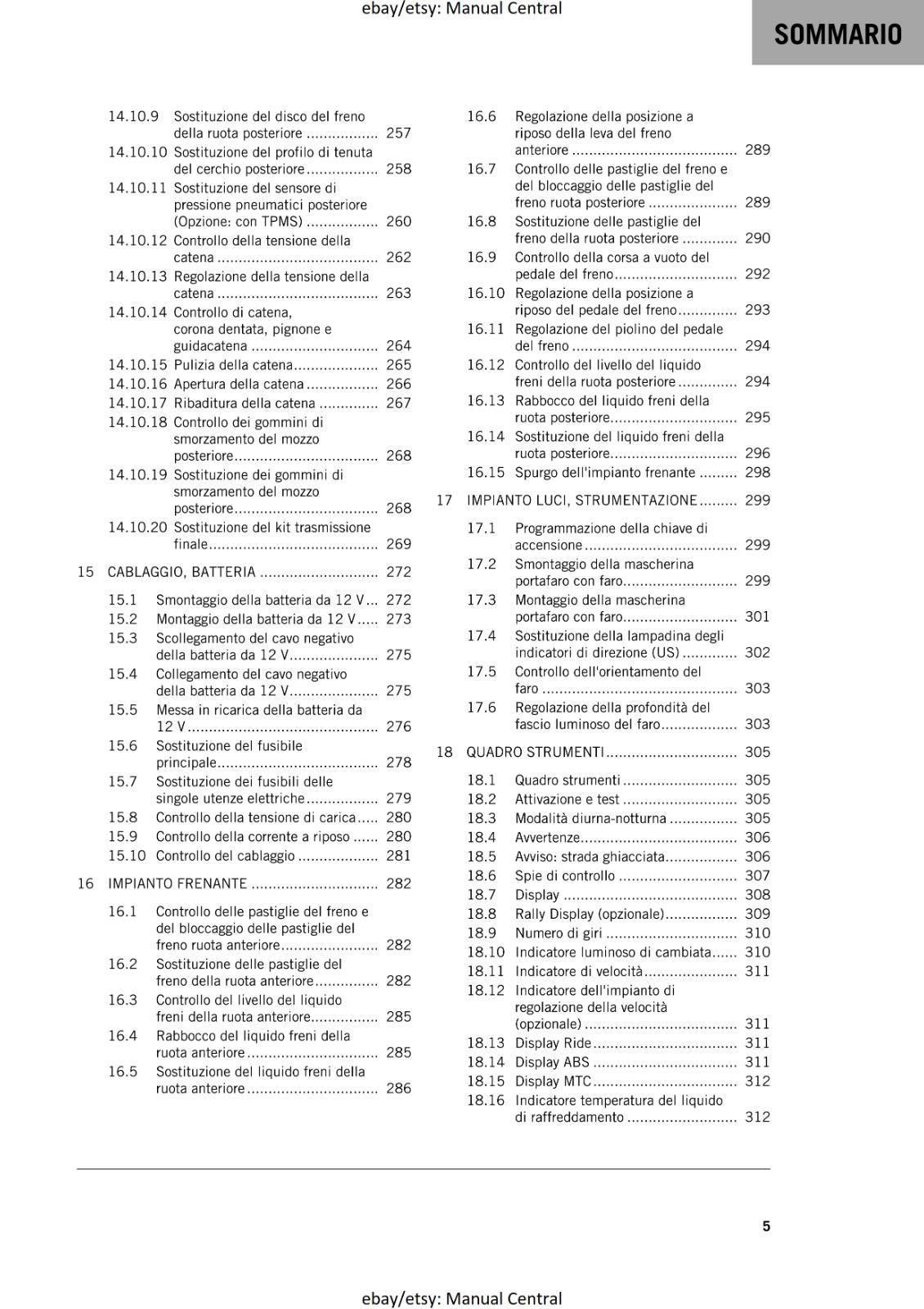 ITALIAN LANGUAGE - KTM 2021 - 890 ADVENTURE R RALLY - MANUALE DI RIPARAZIONE
