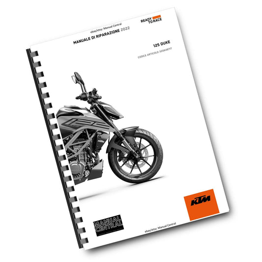 ITALIAN LANGUAGE - KTM 2022 - 125 DUKE - MANUALE DI RIPARAZIONE