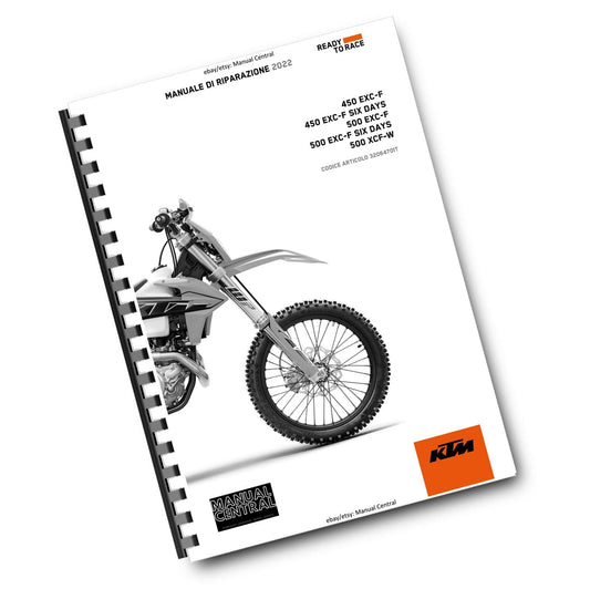 ITALIAN LANGUAGE - KTM 2022 - 450 500 XCF-W EXC-F - MANUALE DI RIPARAZIONE