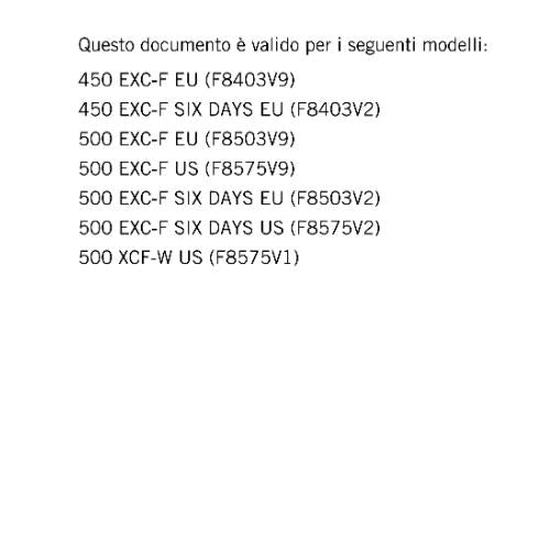 ITALIAN LANGUAGE - KTM 2022 - 450 500 XCF-W EXC-F - MANUALE DI RIPARAZIONE