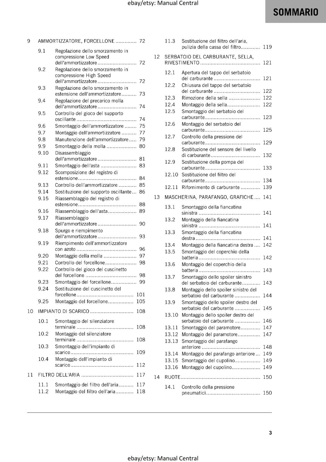ITALIAN LANGUAGE - KTM 2023 - 890 ADVENTURE R - MANUALE DI RIPARAZIONE