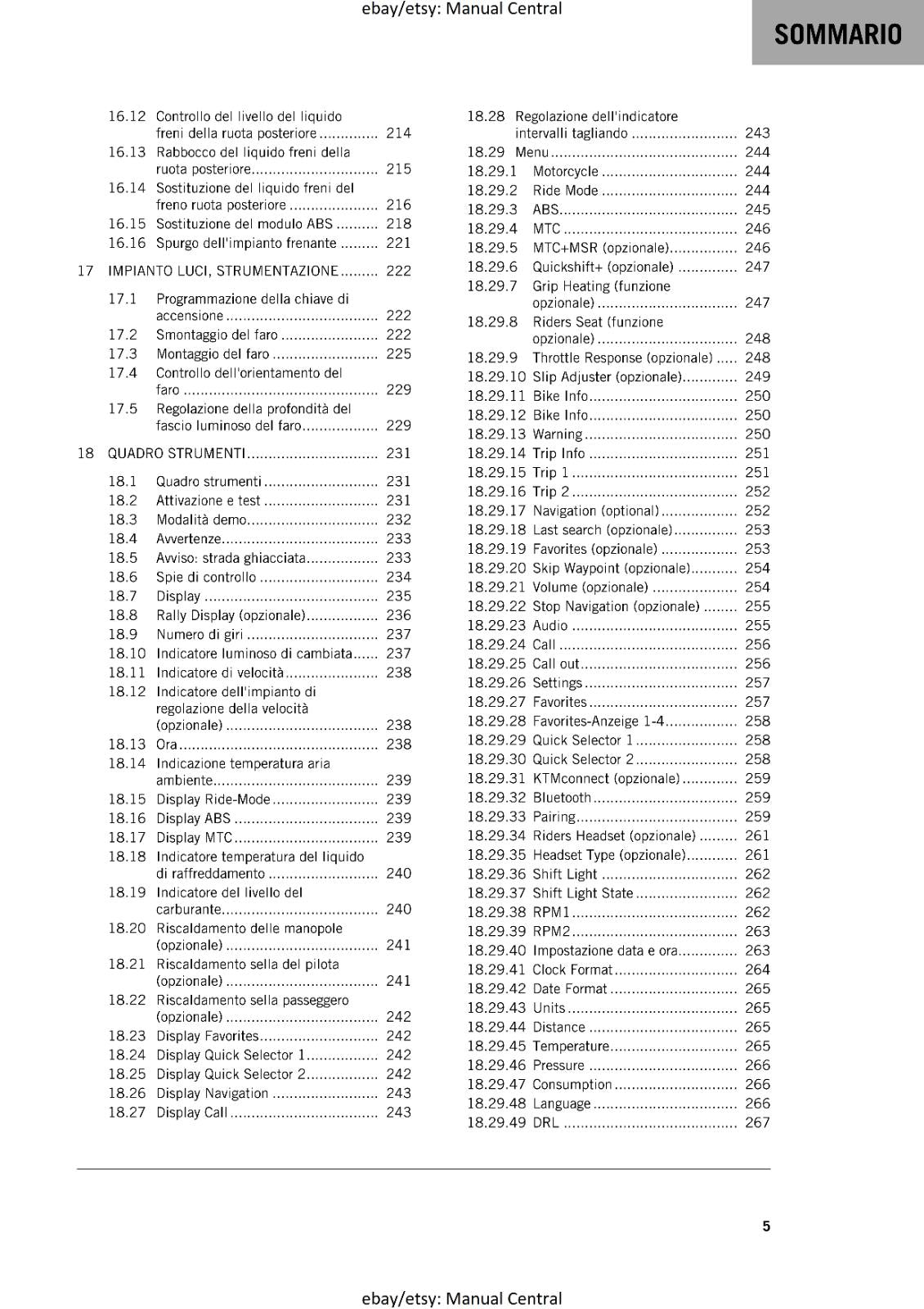 ITALIAN LANGUAGE - KTM 2023 - 890 ADVENTURE R - MANUALE DI RIPARAZIONE