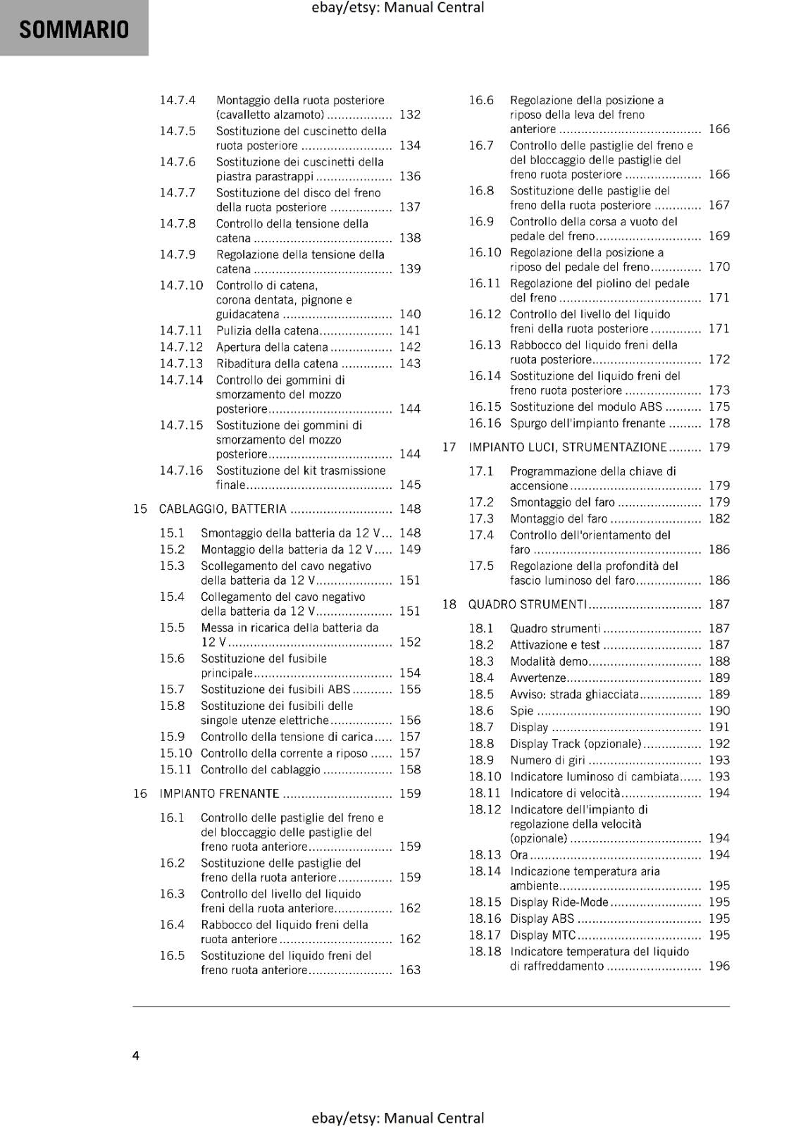 ITALIAN LANGUAGE - KTM 2023 - 890 SMT EU - MANUALE DI RIPARAZIONE