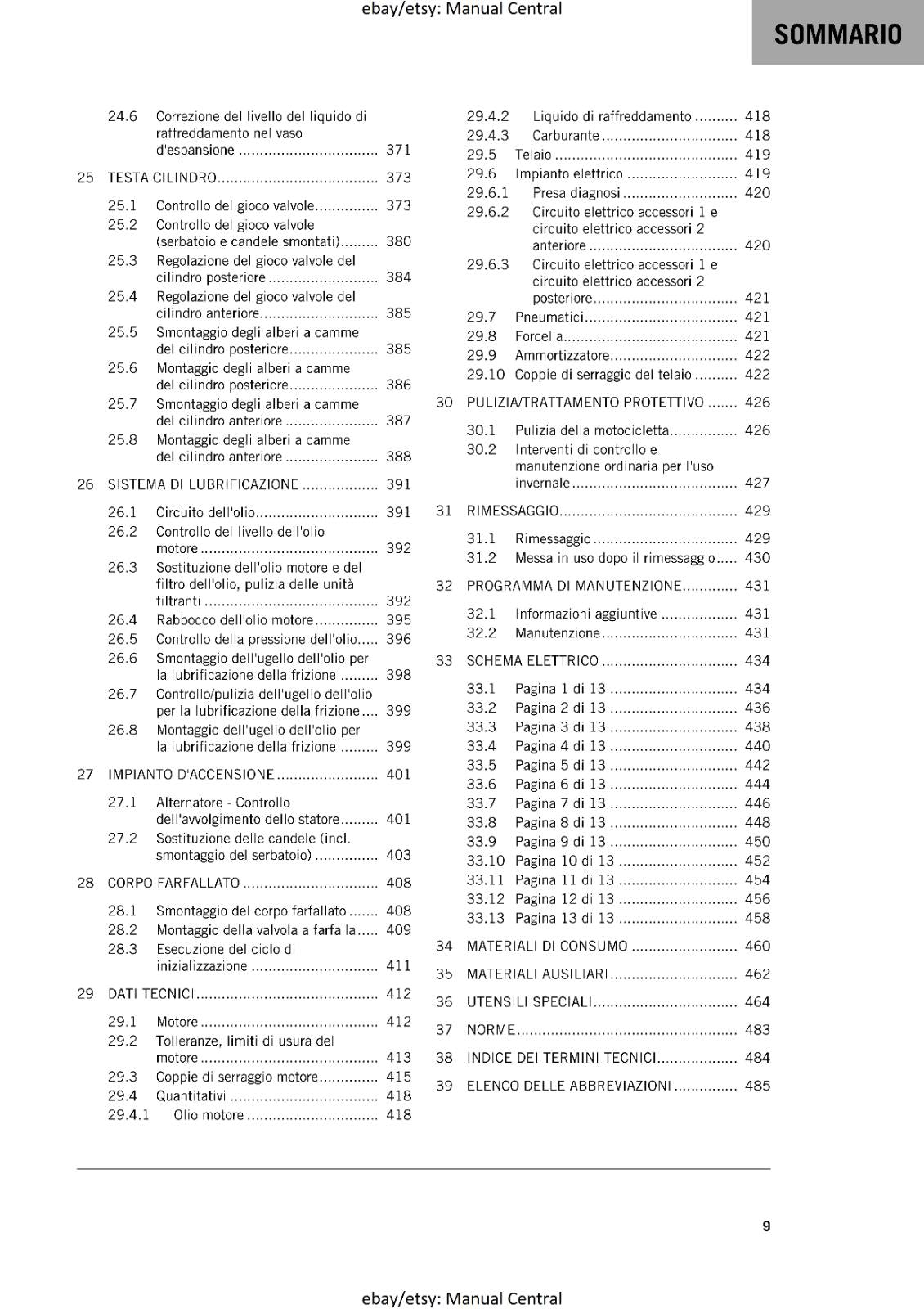 ITALIAN LANGUAGE - KTM 2023 - 1290 SUPER ADVENTURE S - MANUALE DI RIPARAZIONE