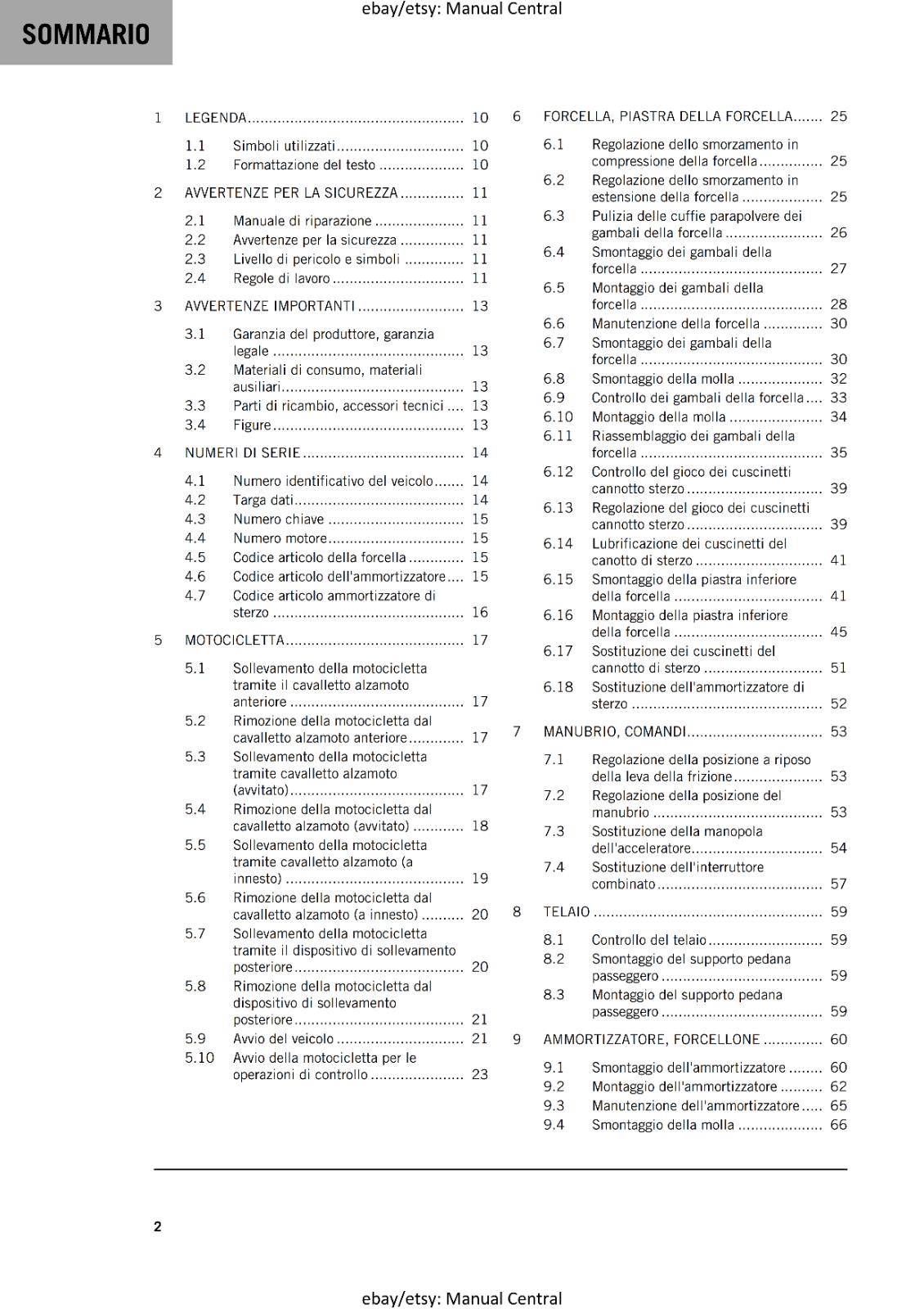 ITALIAN LANGUAGE - KTM 2023 - 1290 SUPER DUKE R EVO - MANUALE DI RIPARAZIONE