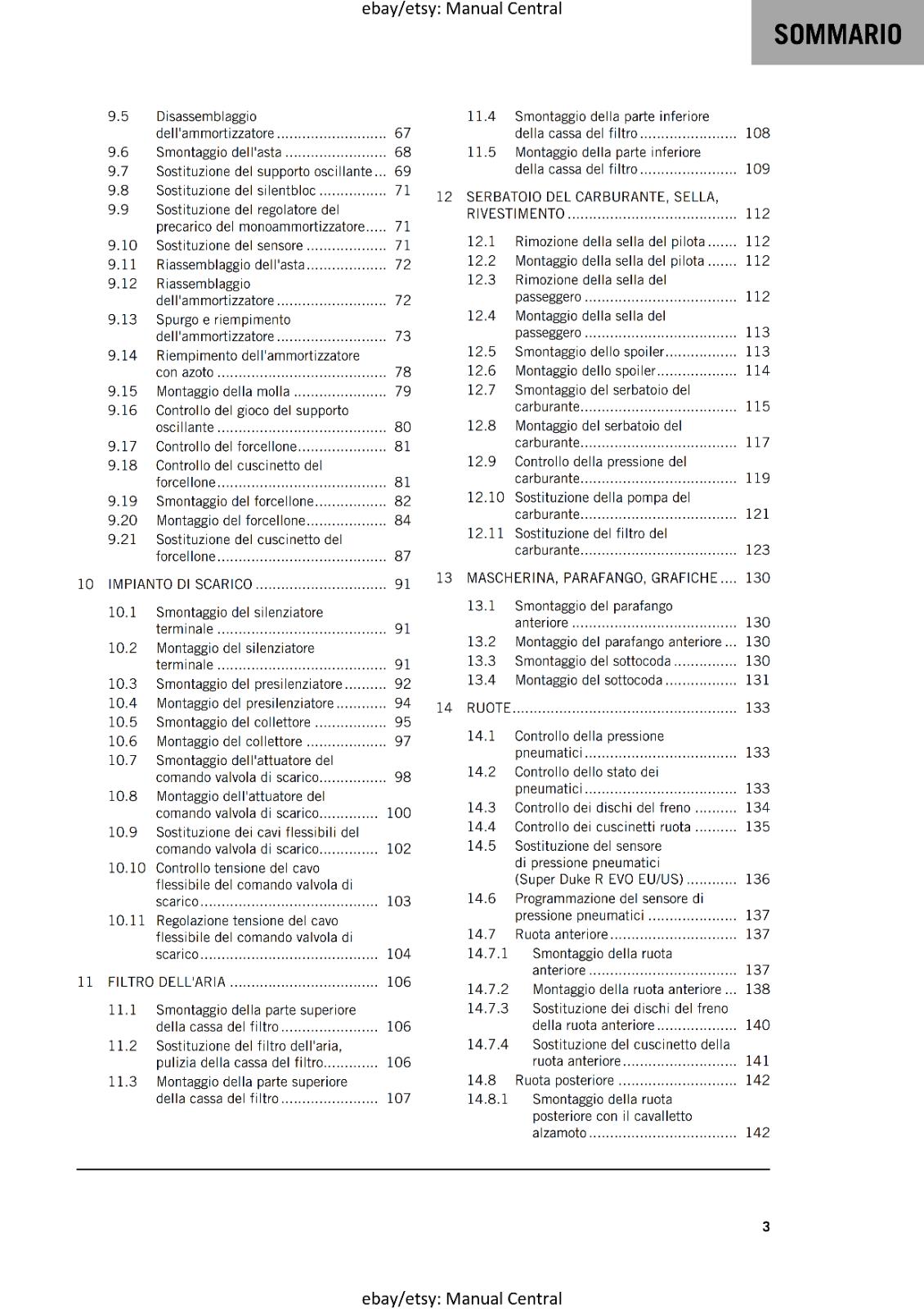 ITALIAN LANGUAGE - KTM 2023 - 1290 SUPER DUKE R EVO - MANUALE DI RIPARAZIONE