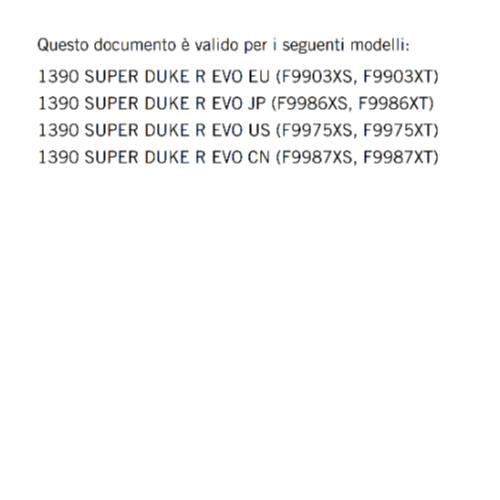 ITALIAN LANGUAGE - KTM 2024 - 1390 SUPER DUKE R EVO - MANUALE DI RIPARAZIONE