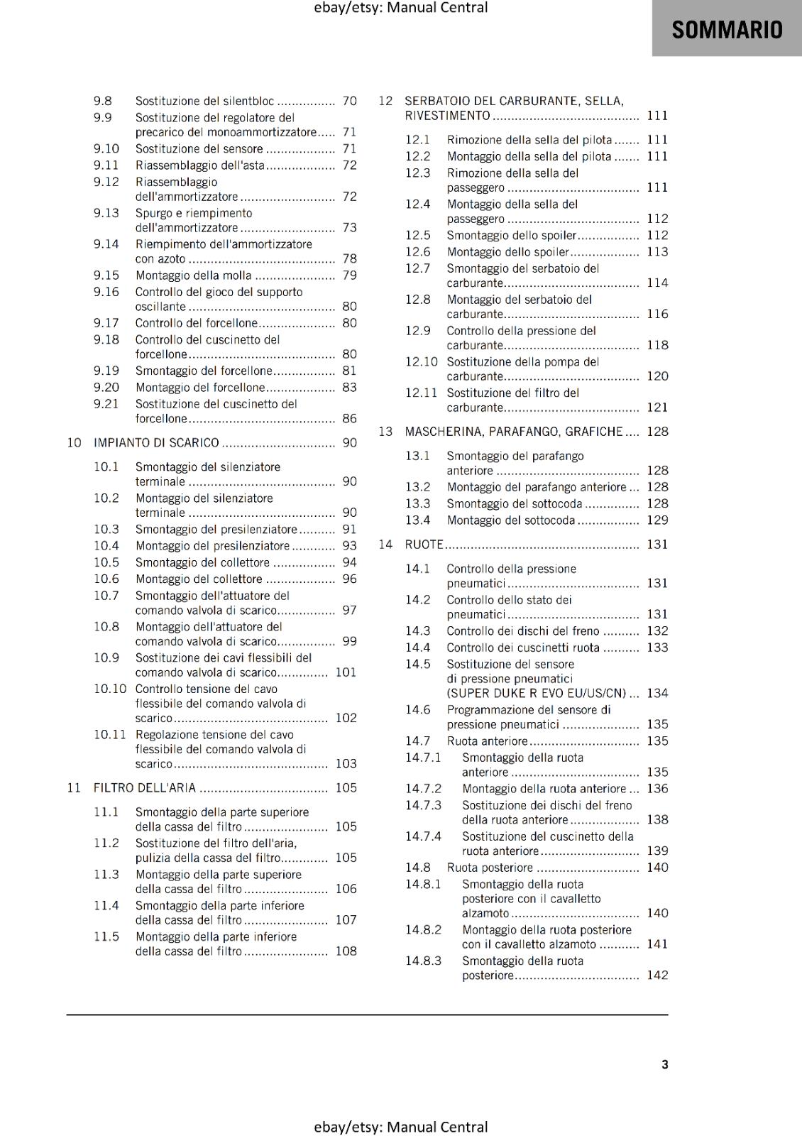 ITALIAN LANGUAGE - KTM 2024 - 1390 SUPER DUKE R EVO - MANUALE DI RIPARAZIONE