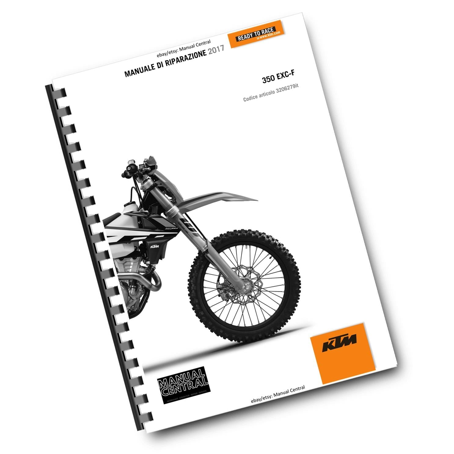 ITALIAN LANGUAGE - KTM 2017 - 350 EXC-F - MANUALE DI RIPARAZIONE