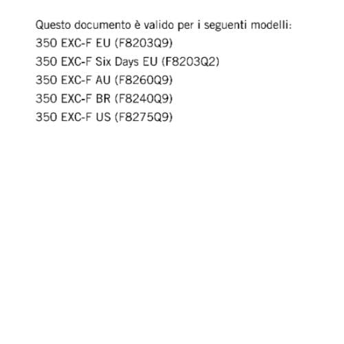 ITALIAN LANGUAGE - KTM 2017 - 350 EXC-F - MANUALE DI RIPARAZIONE
