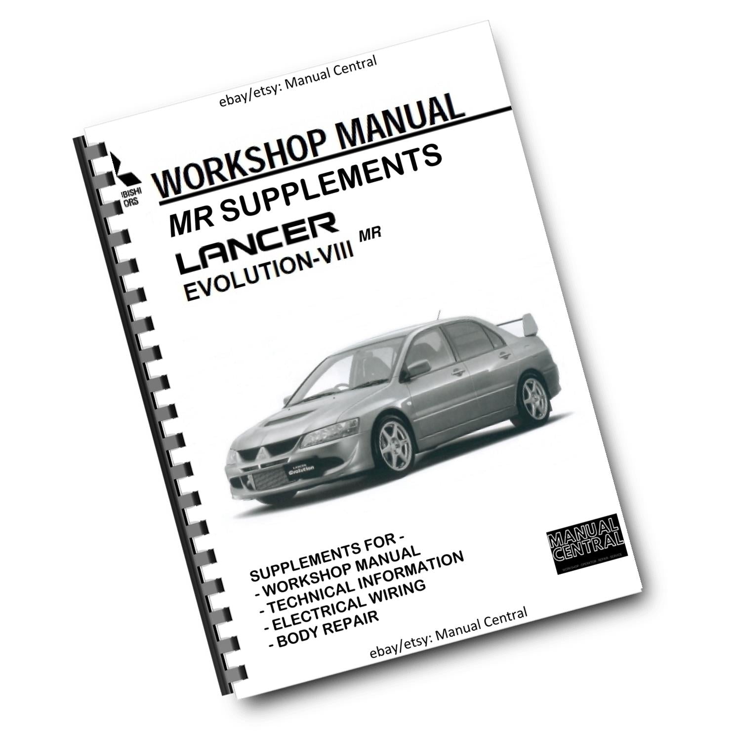 MITSUBISHI LANCER EVO VIII 8 MR - SUPPLEMENT WORKSHOP SERVICE MANUAL