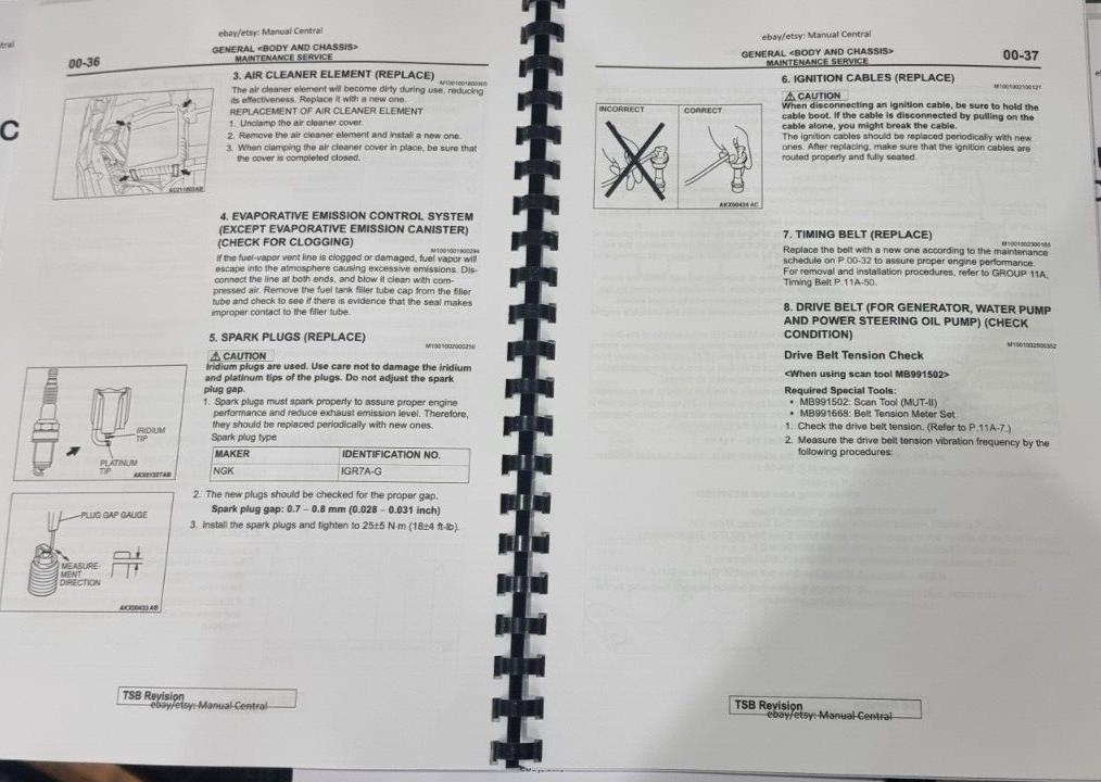 MITSUBISHI LANCER EVO VIII 8 - WORKSHOP SERVICE REPAIR MANUAL