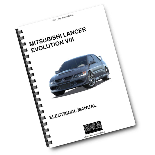 MITSUBISHI LANCER EVO VIII 8 ELECTRICAL WIRING MANUAL REPRINTED COMB BOUND