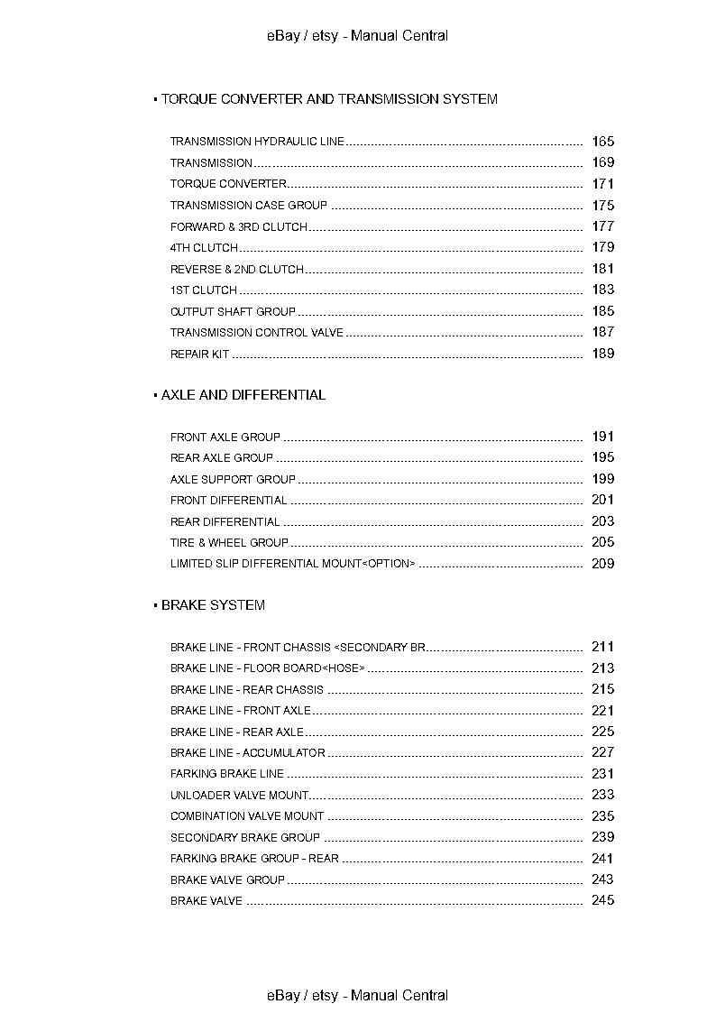 KAWASAKI 90ZV-2 WHEEL LOADER PARTS MANUAL CATALOGUE