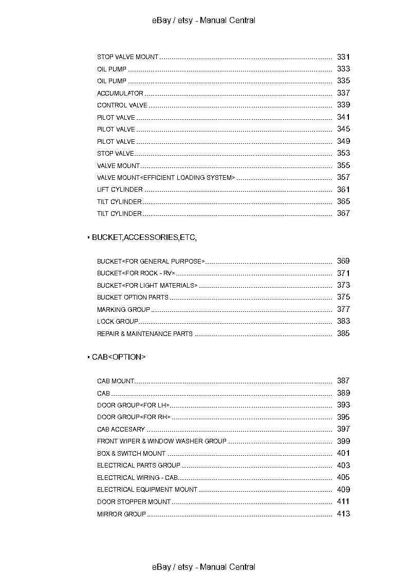 KAWASAKI 90ZV-2 WHEEL LOADER PARTS MANUAL CATALOGUE