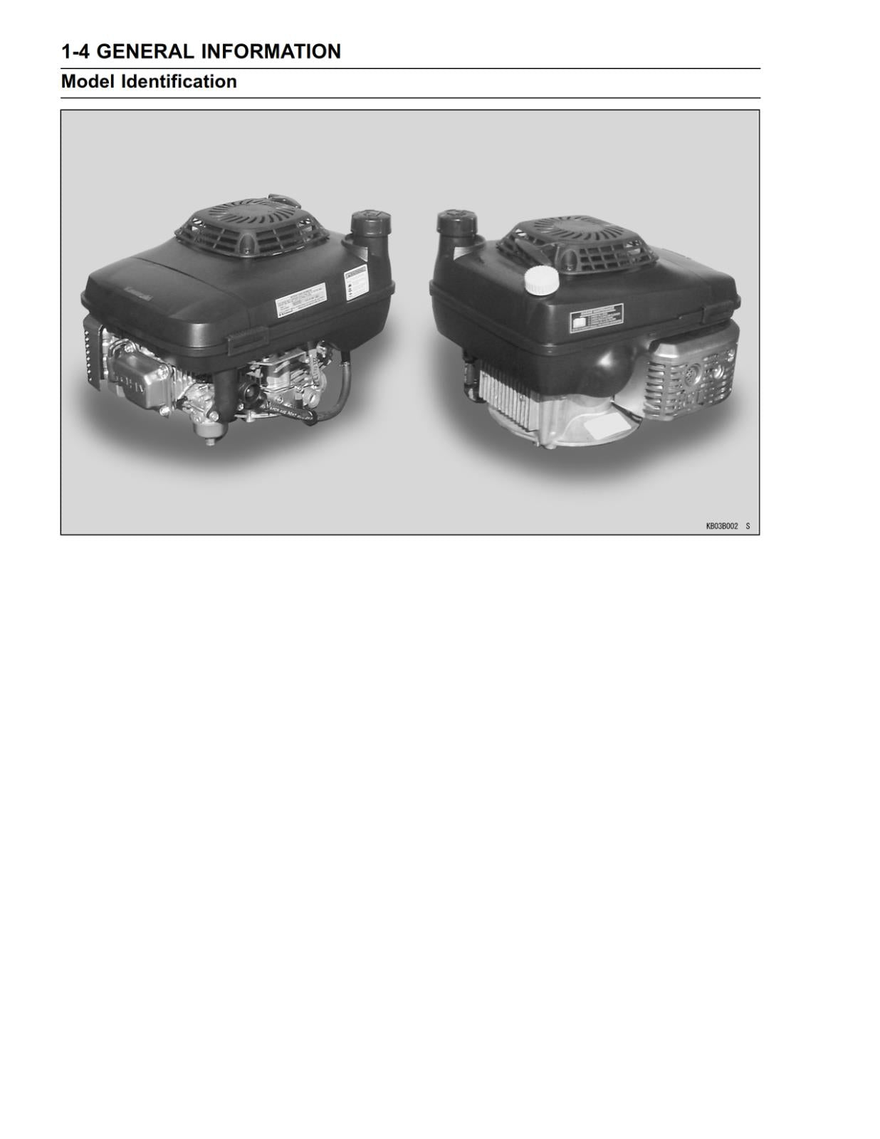 KAWASAKI FJ180V 4 STROKE AIR COOLED GASOLINE ENGINE - SERVICE WORKSHOP REPAIR