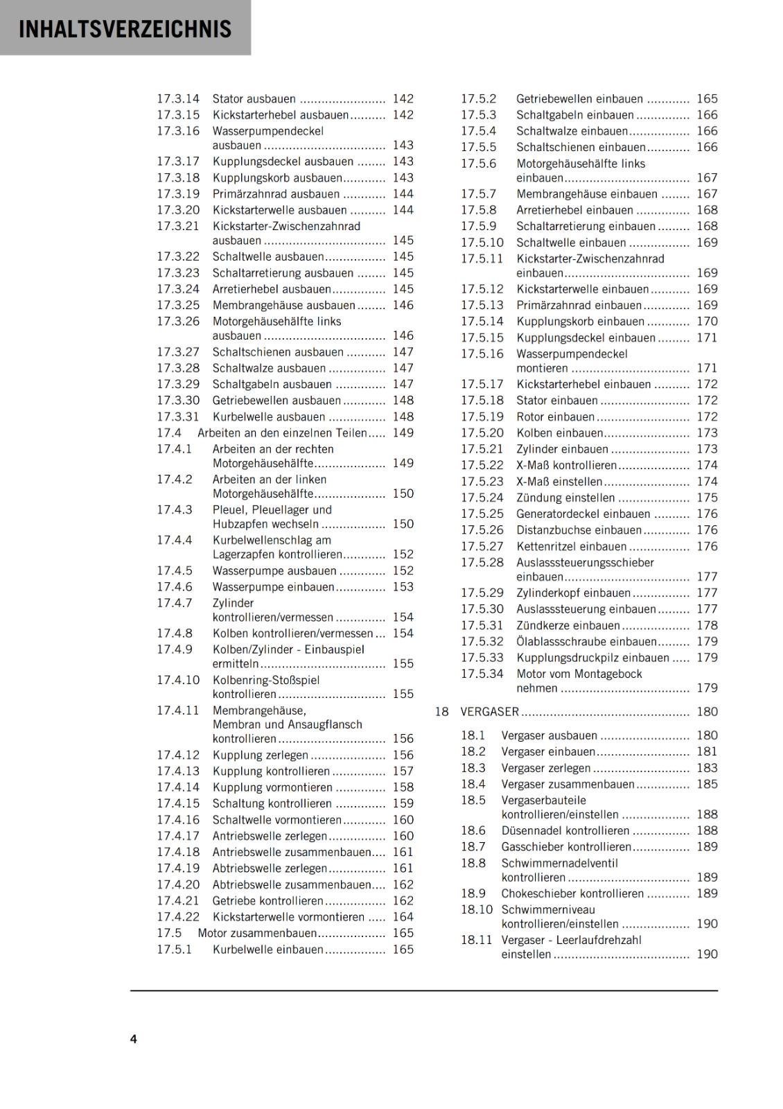 GERMAN LANGUAGE - KTM 2021 - 65 SX - REPARATURANLEITUNG