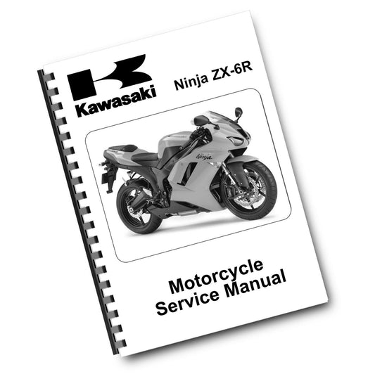 KAWASAKI 2007 - 2008 NINJA ZX-6R - ZX600 - MOTORCYCLE WORKSHOP SERVICE REPAIR