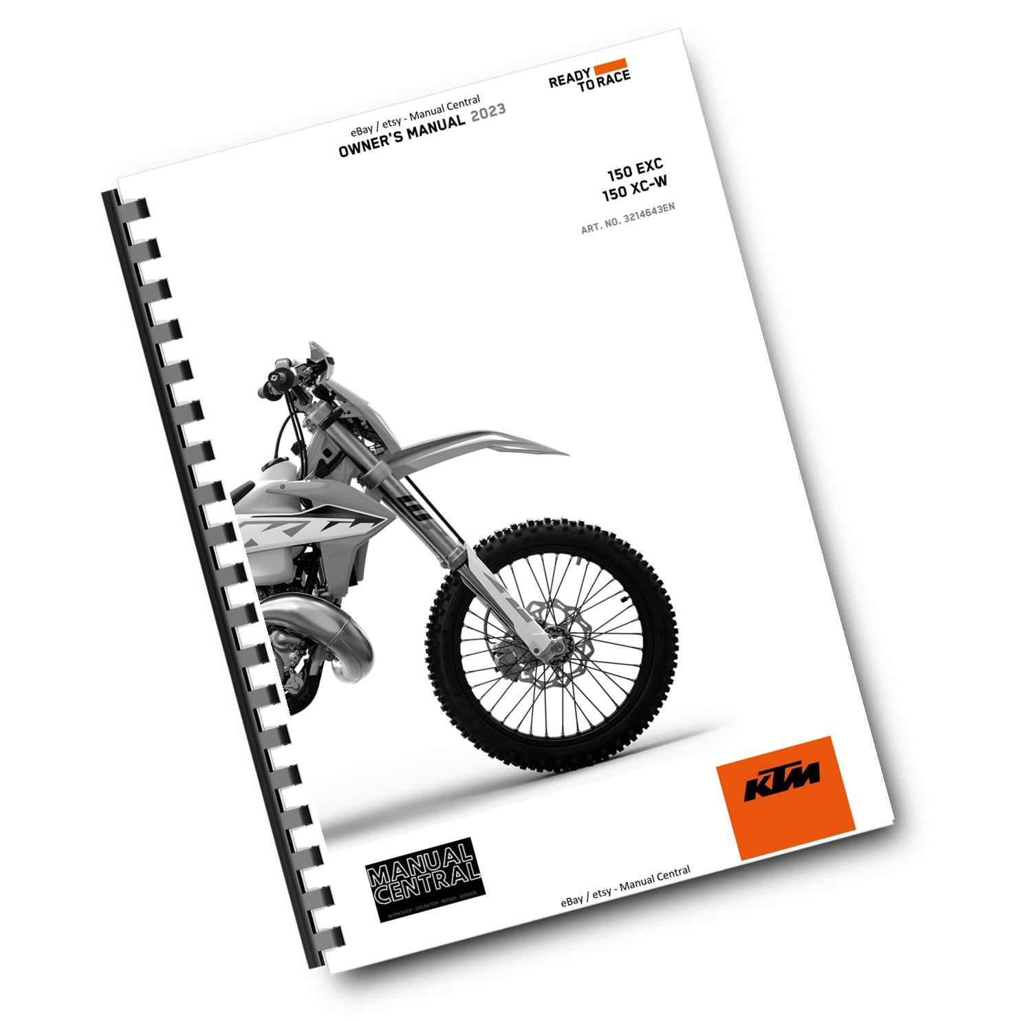 KTM 2023 - 150 EXC XC-W  - OWNERS MANUAL USER GUIDE