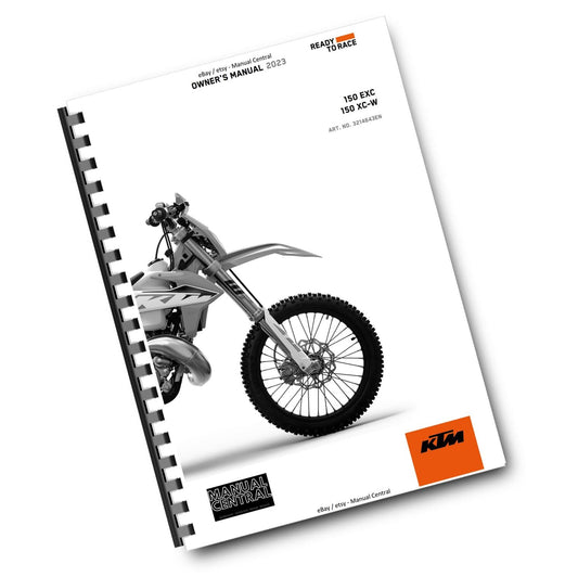 KTM 2023 - 150 EXC XC-W  - OWNERS MANUAL USER GUIDE