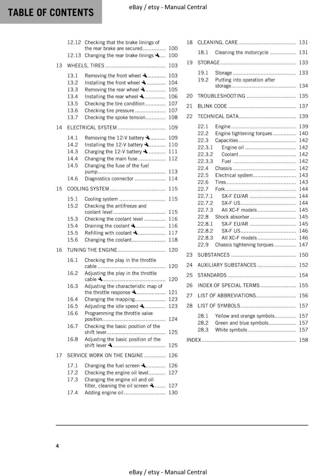 KTM 2023 - 350 SX-F XC-F FACTORY EDITION - OWNERS MANUAL USER GUIDE