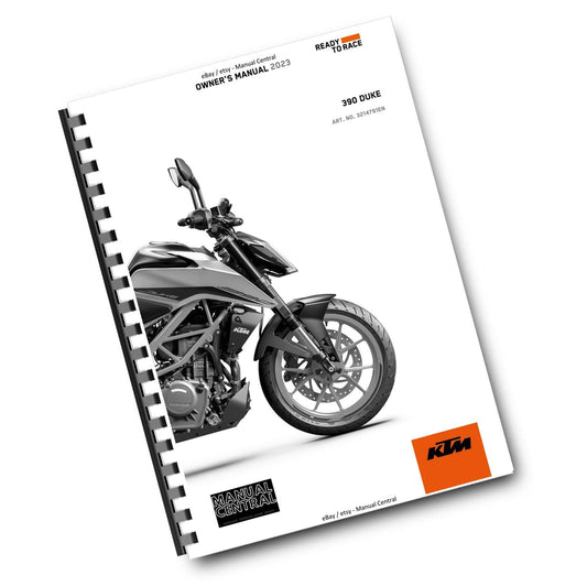 KTM 2023 - 390 DUKE - OWNERS MANUAL USER GUIDE
