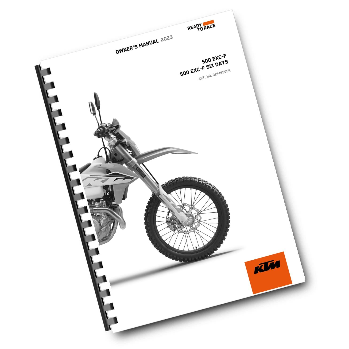 KTM 2023 - 500 EXC-F SIX DAYS - OWNERS MANUAL USER GUIDE