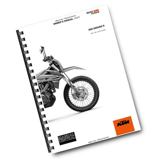 KTM 2023 - 690 ENDURO R EU EDITION - OWNERS MANUAL USER GUIDE