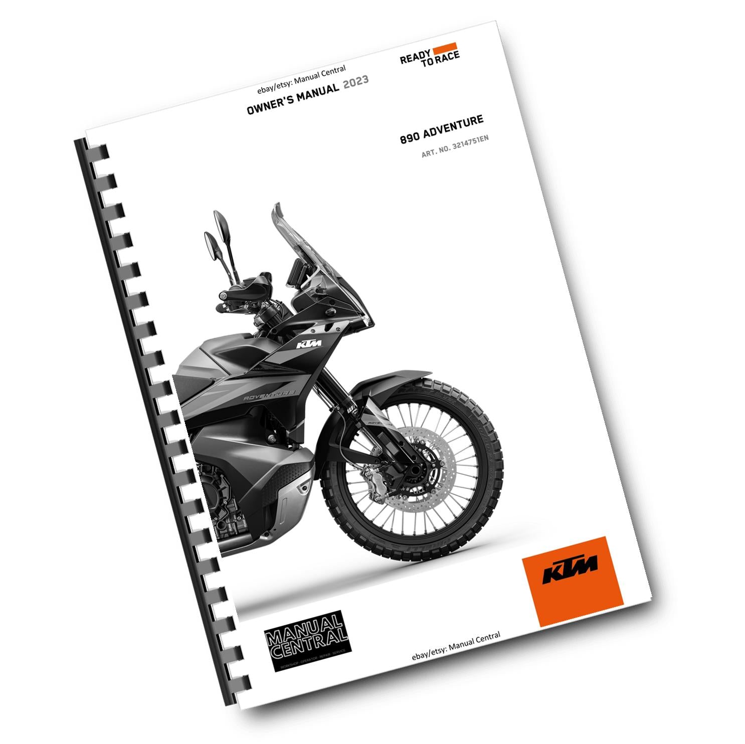 KTM 2023 - 890 ADVENTURE EU EDITION - OWNERS MANUAL USER GUIDE