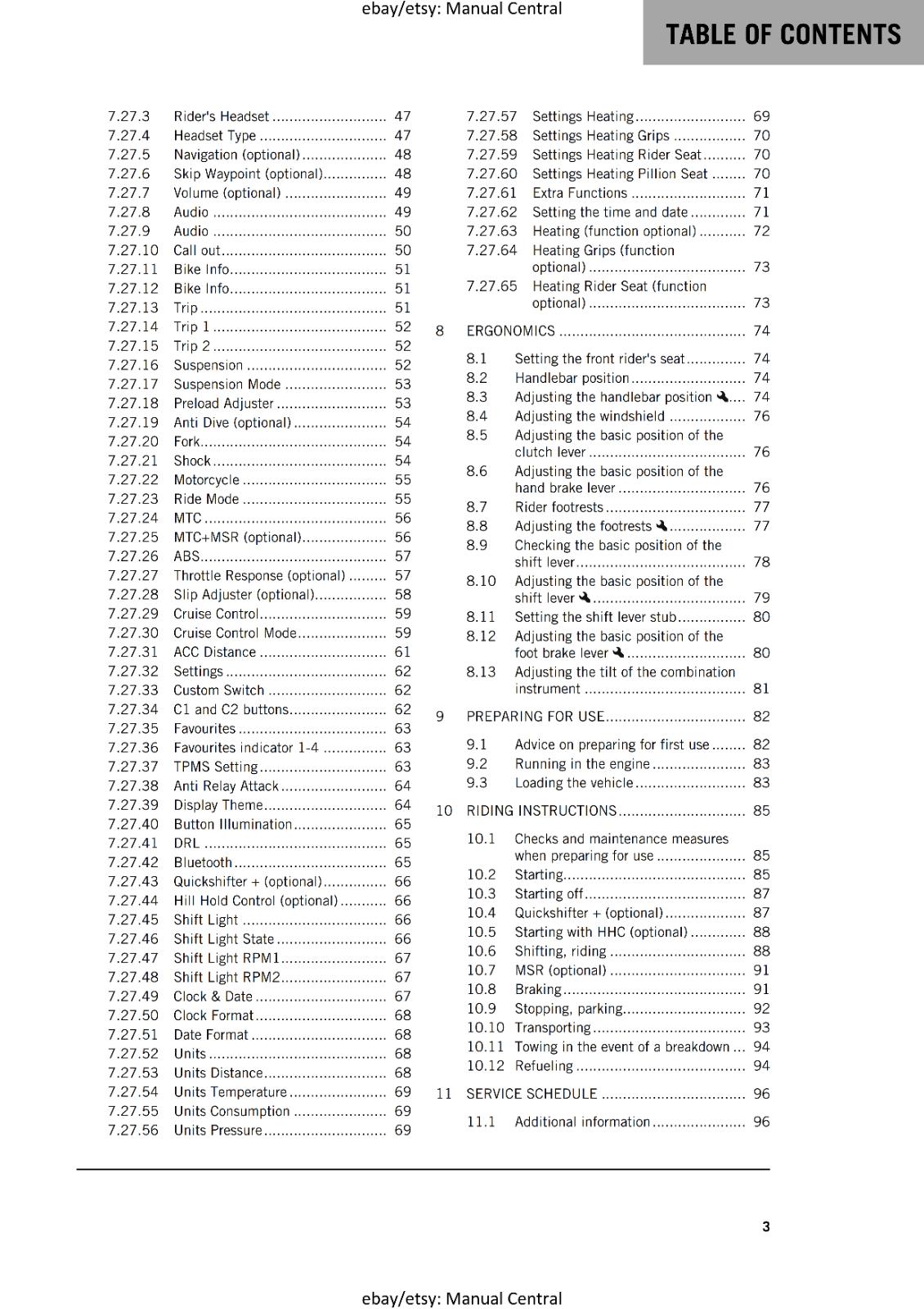 KTM 2023 - 1290 SUPER ADVENTURE S - EU JP AR CN - OWNERS MANUAL USER GUIDE