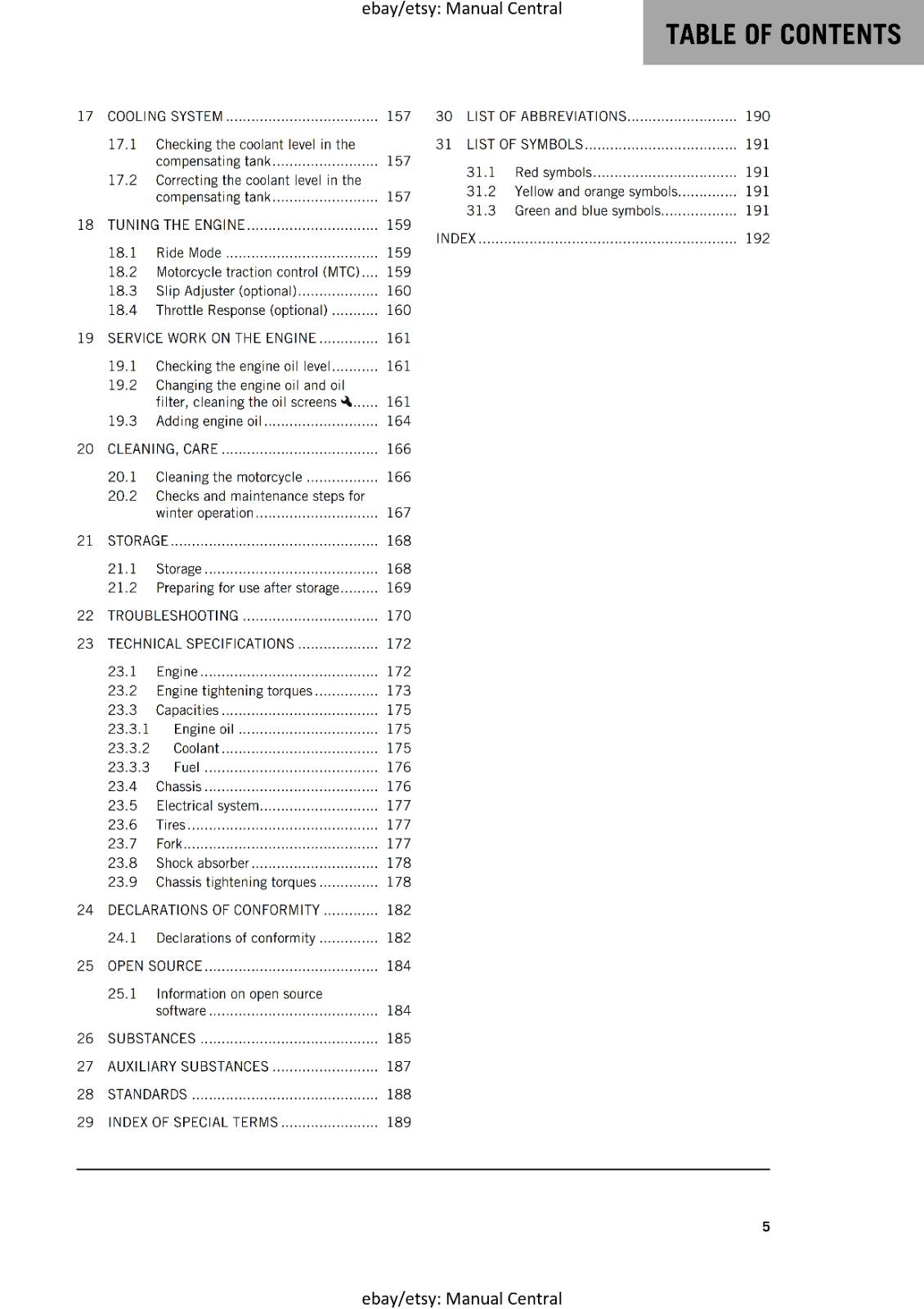 KTM 2023 - 1290 SUPER ADVENTURE S - US EDITION - OWNERS MANUAL USER GUIDE