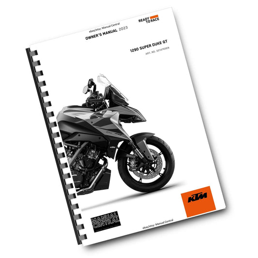 KTM 2023 - 1290 SUPER DUKE GT - EU JP CN - OWNERS MANUAL USER GUIDE