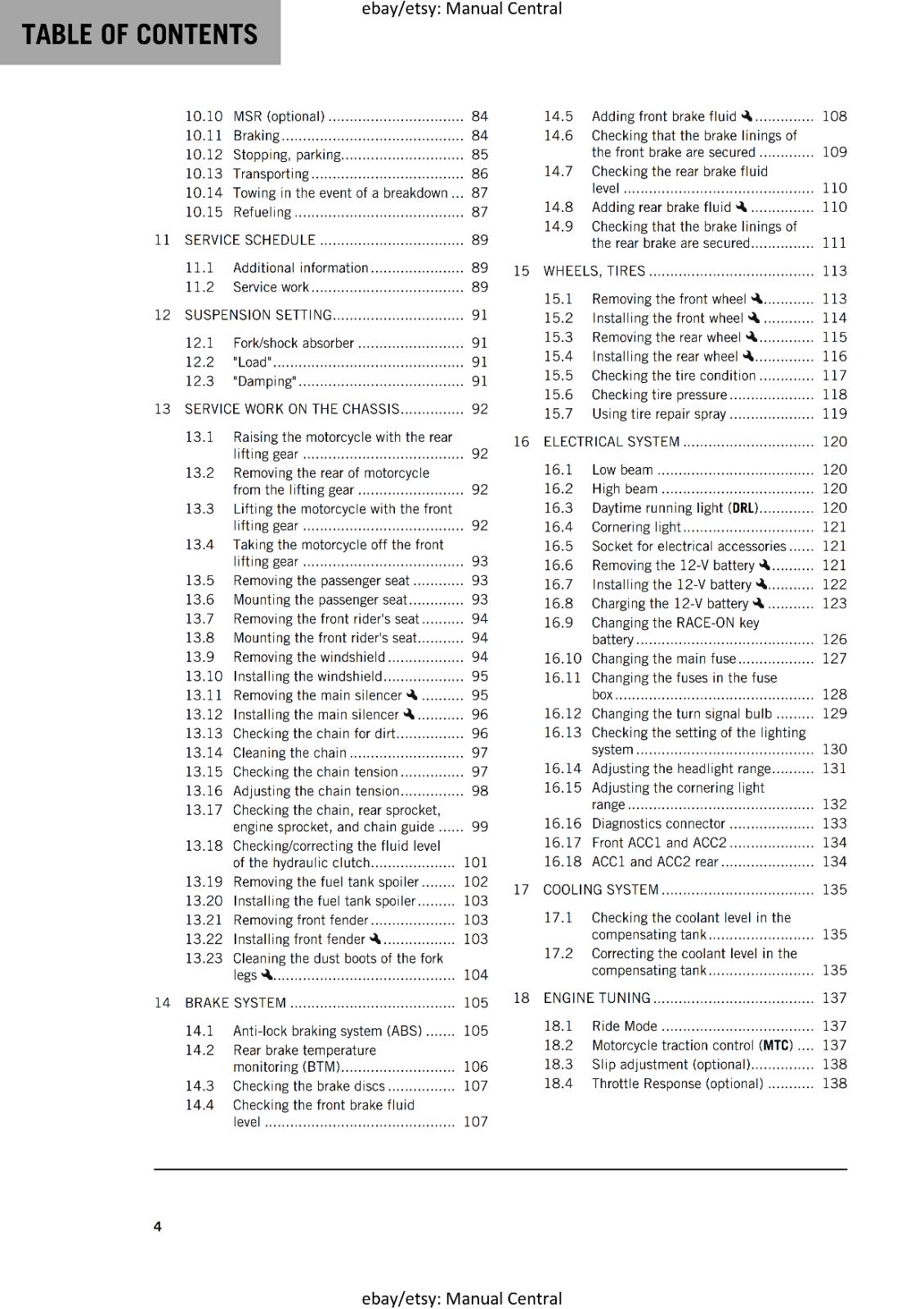 KTM 2023 - 1290 SUPER DUKE GT - US EDITION - OWNERS MANUAL USER GUIDE