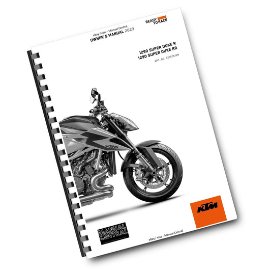 KTM 2023 - 1290 SUPER DUKE R RR - OWNERS MANUAL USER GUIDE