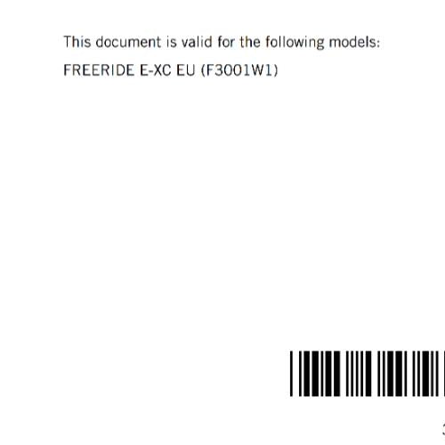 KTM 2023 - FREERIDE E-XC - OWNERS MANUAL USER GUIDE