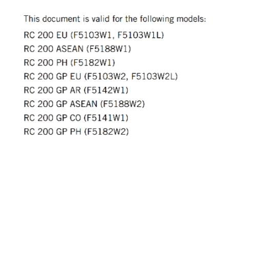 KTM 2023 - RC 200 GP - OWNERS MANUAL USER GUIDE