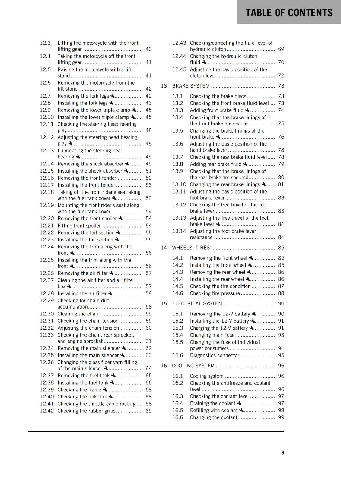 KTM 2023 - RC4 R - OWNERS MANUAL USER GUIDE WIRING DIAGRAMS