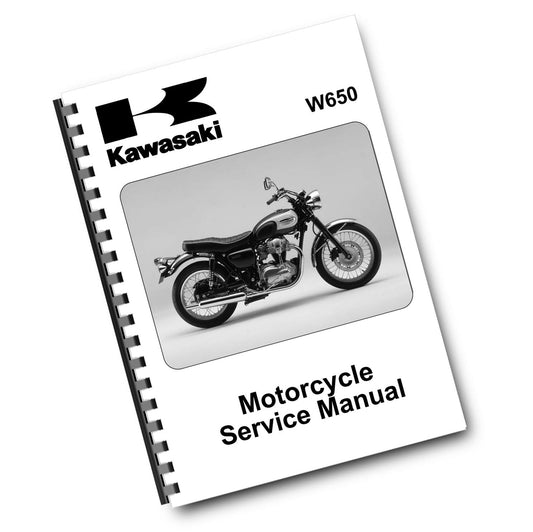 KAWASAKI MOTORCYCLE W650 - EJ650 SERVICE MANUAL 1999 TO 2006 MODELS