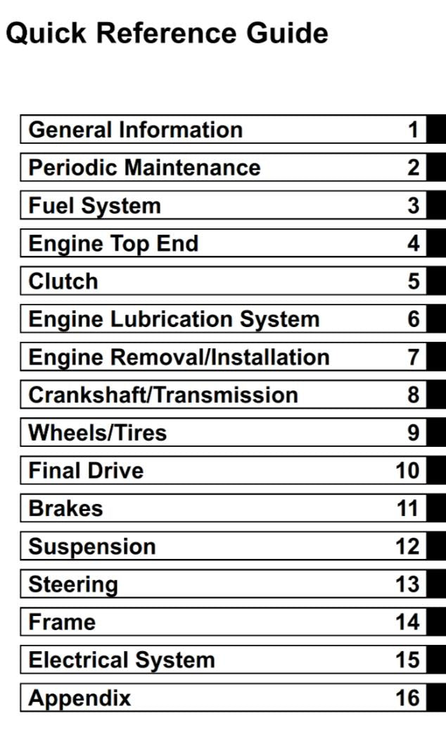KAWASAKI MOTORCYCLE W650 - EJ650 SERVICE MANUAL 1999 TO 2006 MODELS