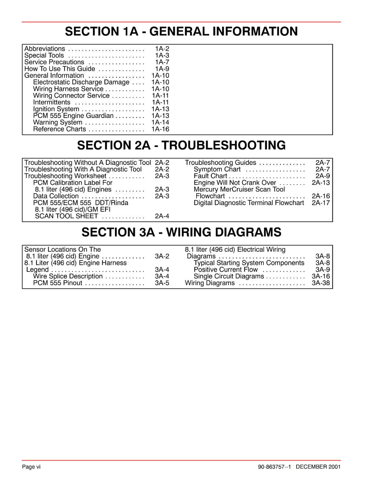 MERCURY MERCRUISER NO 33 - PCM 555 DIAGNOSTICS - SERVICE WORKSHOP REPAIR MANUAL