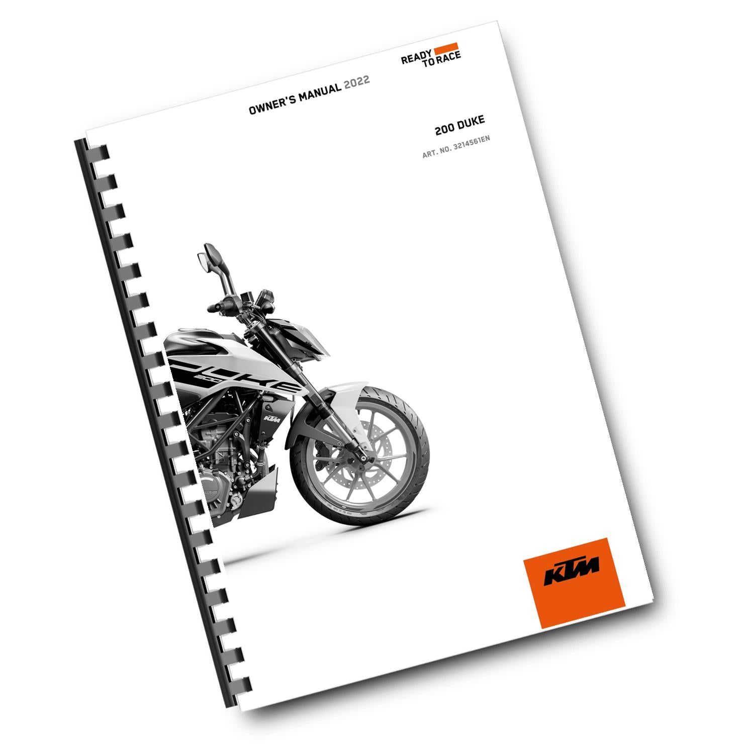 KTM 2022 - 200 DUKE US EDITION  - OWNERS MANUAL USER GUIDE