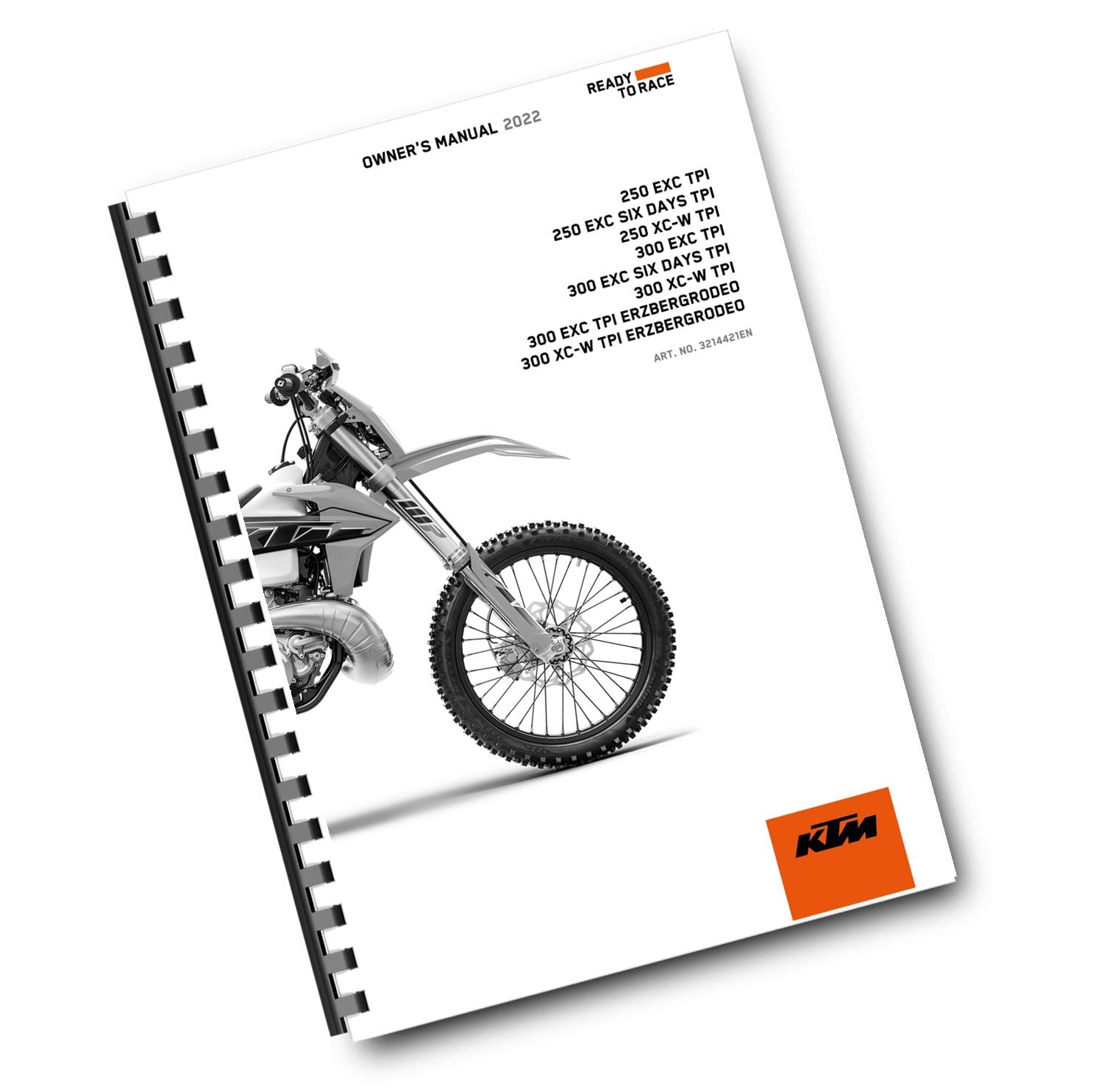 KTM 2022 - 250 300 EXC SIX DAYS TPI XC-W ERZBERGRODEO  - OWNERS MANUAL