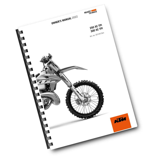 KTM 2022 - 250 300 XC TPI - OWNERS MANUAL