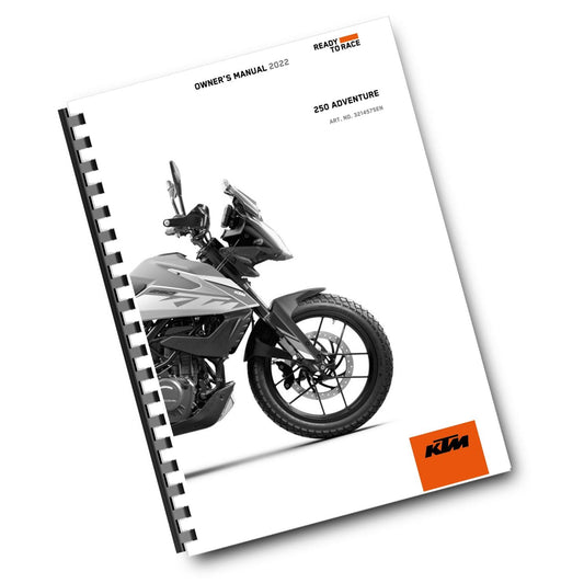 KTM 2022 - 250 ADVENTURE - OWNERS MANUAL
