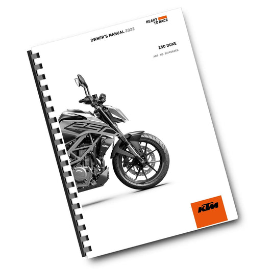 KTM 2022 - 250 DUKE - OWNERS MANUAL
