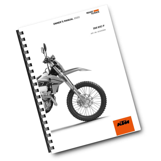 KTM 2022 - 350 EXC-F - OWNERS MANUAL