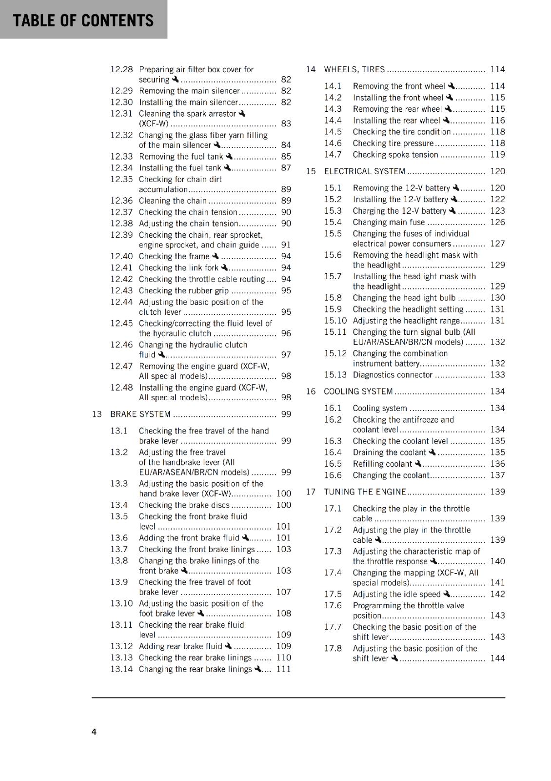 KTM 2022 - 350 EXC-F XCF-W SIX DAYS FACTORY EDITION - OWNERS MANUAL